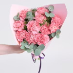 Pudra Bukette Pembe Karanfiller